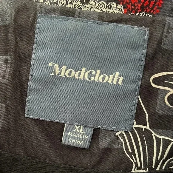 ModCloth Community Brunch Belted Sleeveless Shirt Dress XL Black - Picture 13 of 13